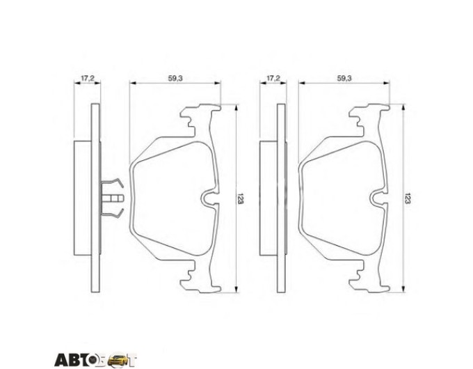 Тормозные колодки Bosch 0 986 494 006, цена: 2 758 грн.
