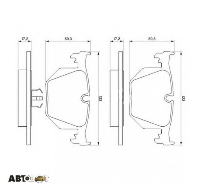 Тормозные колодки Bosch 0 986 494 006, цена: 1 502 грн.