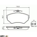 Тормозные колодки Bosch 0 986 494 010, цена: 2 665 грн.