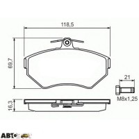 Тормозные колодки Bosch 0 986 494 010