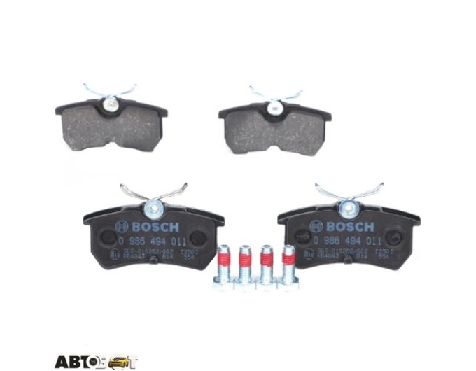 Тормозные колодки Bosch 0 986 494 011, цена: 1 654 грн.