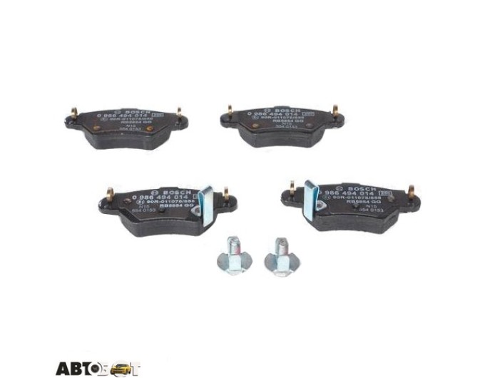 Тормозные колодки Bosch 0 986 494 014, цена: 1 968 грн.