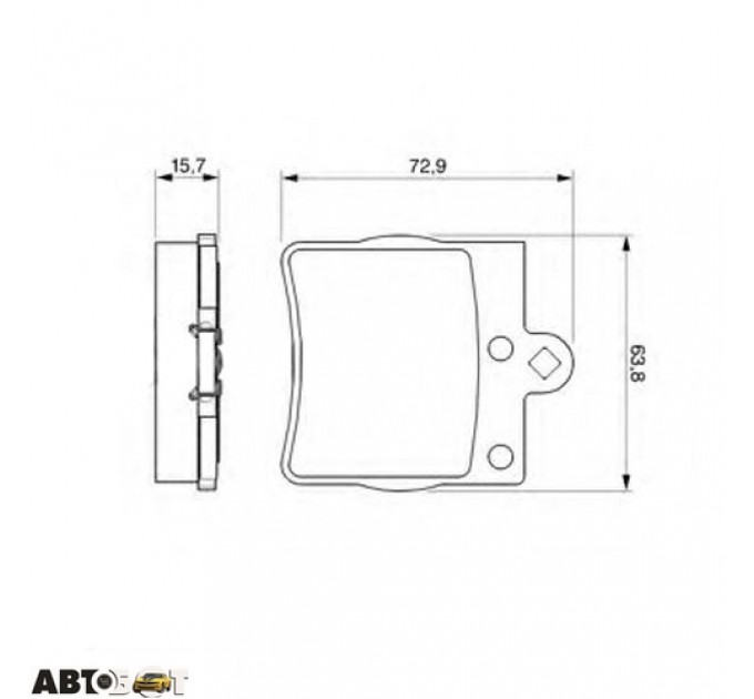 Гальмівні колодки Bosch 0 986 494 016, ціна: 1 074 грн.