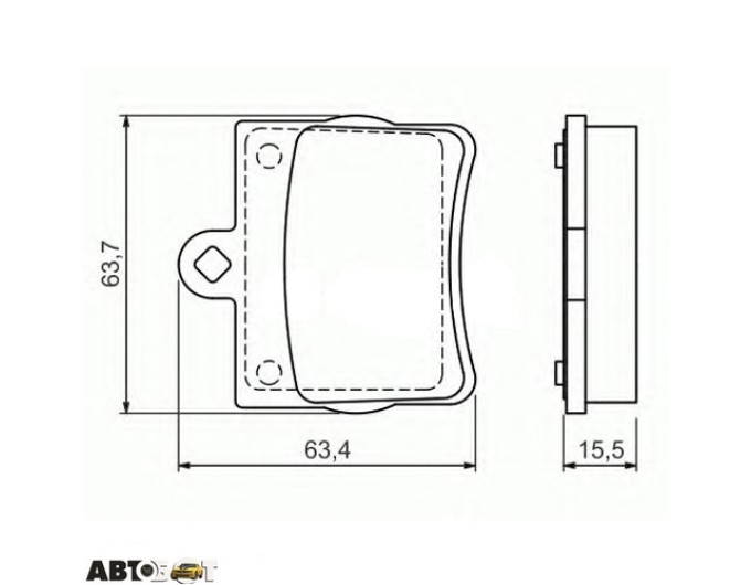 Тормозные колодки Bosch 0 986 494 017, цена: 1 549 грн.