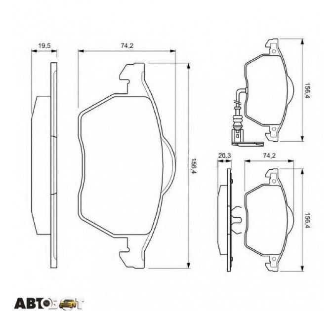 Тормозные колодки Bosch 0 986 494 018, цена: 1 579 грн.