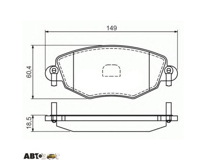 Тормозные колодки Bosch 0 986 494 026, цена: 3 120 грн.