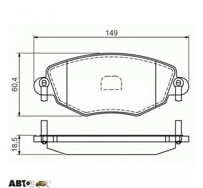 Гальмівні колодки Bosch 0 986 494 026, ціна: 1 699 грн.