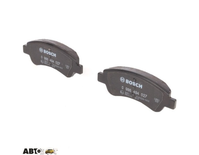Тормозные колодки Bosch 0 986 494 027, цена: 2 251 грн.