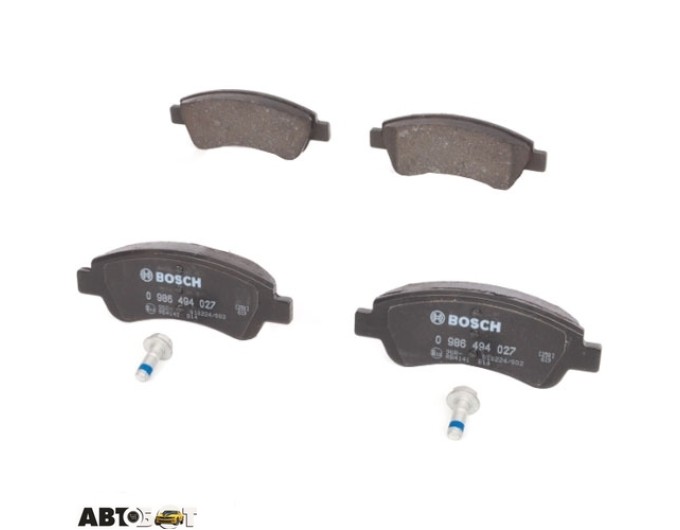 Тормозные колодки Bosch 0 986 494 027, цена: 2 251 грн.