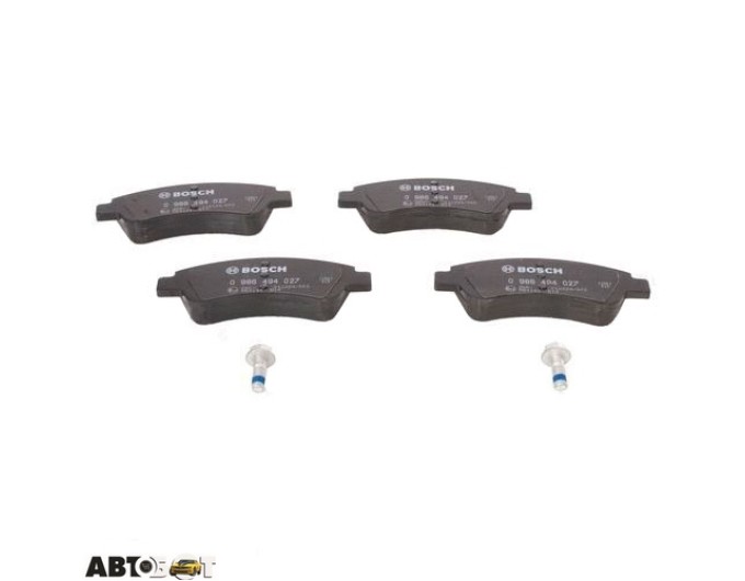 Тормозные колодки Bosch 0 986 494 027, цена: 2 251 грн.