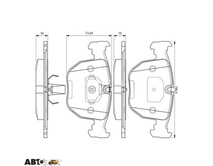 Тормозные колодки Bosch 0 986 494 028, цена: 3 632 грн.