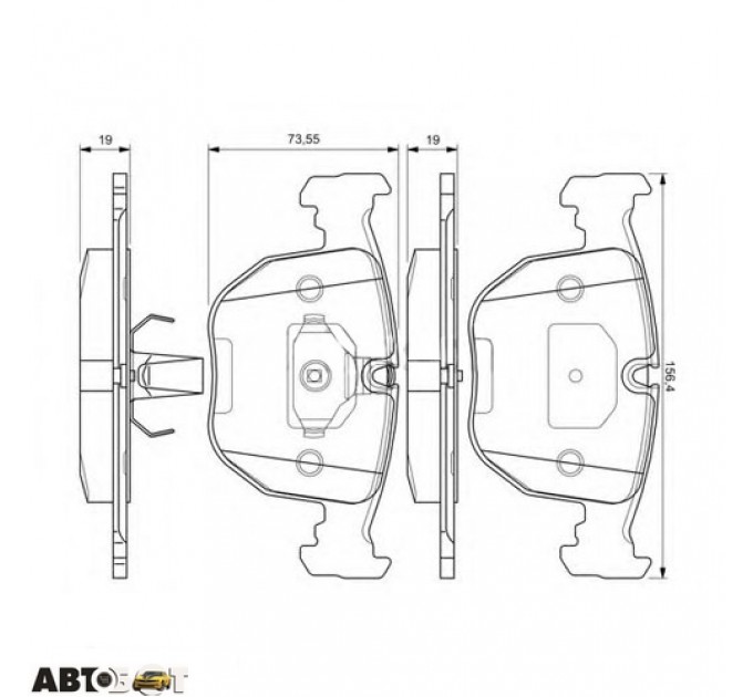 Тормозные колодки Bosch 0 986 494 028, цена: 1 978 грн.