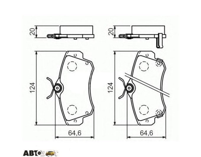 Тормозные колодки Bosch 0 986 494 029, цена: 2 533 грн.