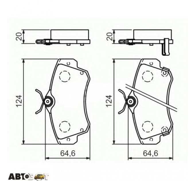 Гальмівні колодки Bosch 0 986 494 029, ціна: 1 379 грн.