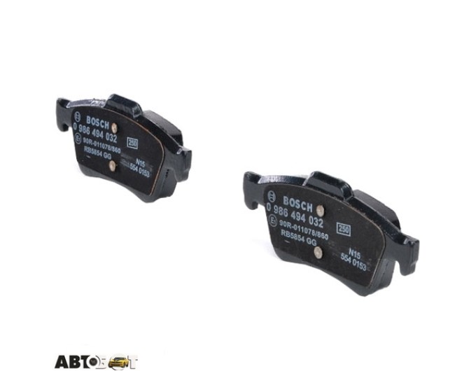 Гальмівні колодки Bosch 0 986 494 032, ціна: 2 100 грн.