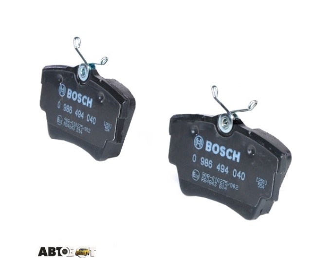 Тормозные колодки Bosch 0 986 494 040, цена: 2 121 грн.