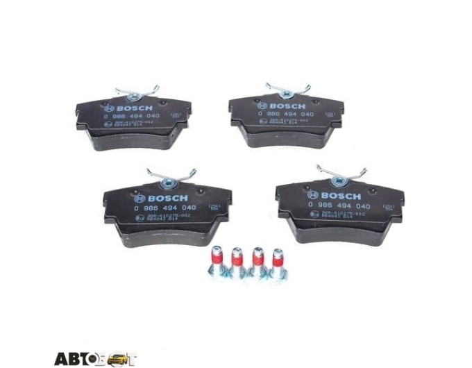 Тормозные колодки Bosch 0 986 494 040, цена: 2 121 грн.