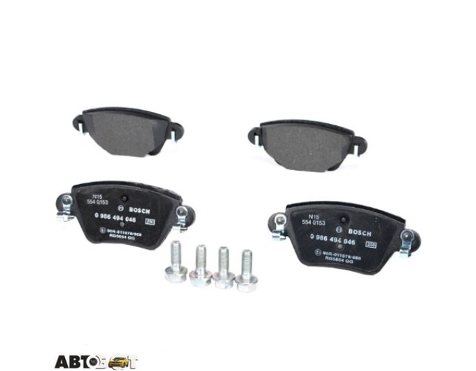 Гальмівні колодки Bosch 0 986 494 046, ціна: 2 622 грн.