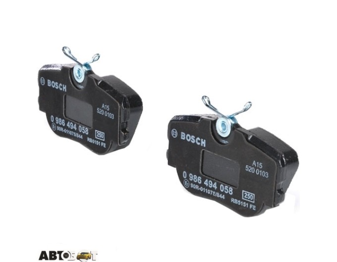 Тормозные колодки Bosch 0 986 494 058, цена: 1 449 грн.