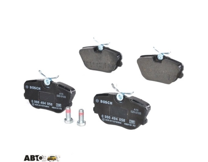 Тормозные колодки Bosch 0 986 494 058, цена: 1 449 грн.