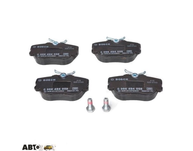 Тормозные колодки Bosch 0 986 494 058, цена: 1 449 грн.