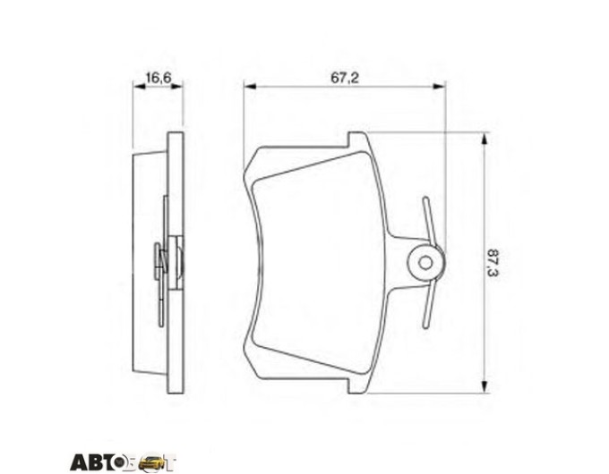 Тормозные колодки Bosch 0 986 494 059, цена: 1 487 грн.