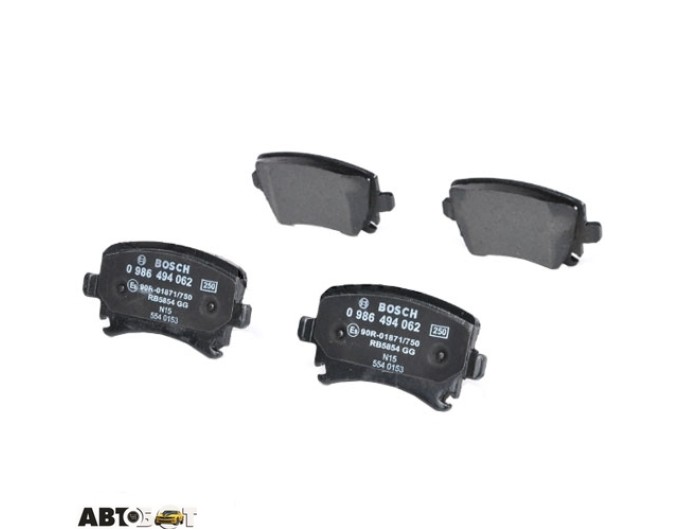 Тормозные колодки Bosch 0 986 494 062, цена: 2 121 грн.