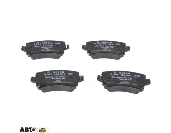 Тормозные колодки Bosch 0 986 494 062, цена: 2 121 грн.