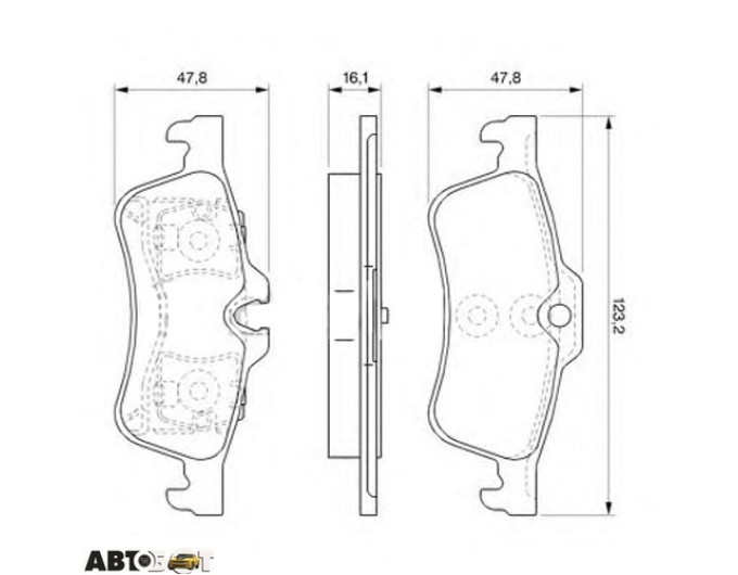 Тормозные колодки Bosch 0 986 494 063, цена: 2 399 грн.