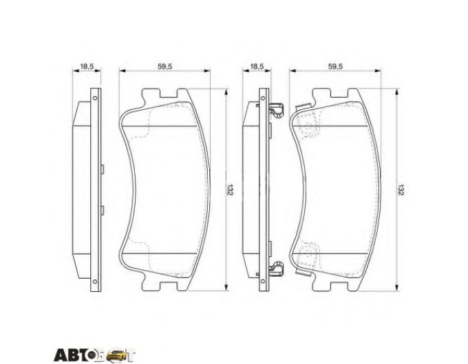 Тормозные колодки Bosch 0 986 494 079, цена: 2 492 грн.