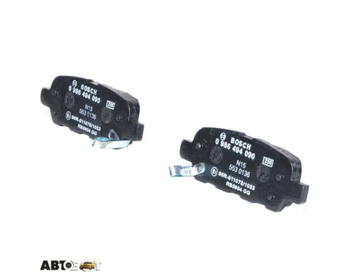 Тормозные колодки Bosch 0 986 494 090, цена: 2 006 грн.