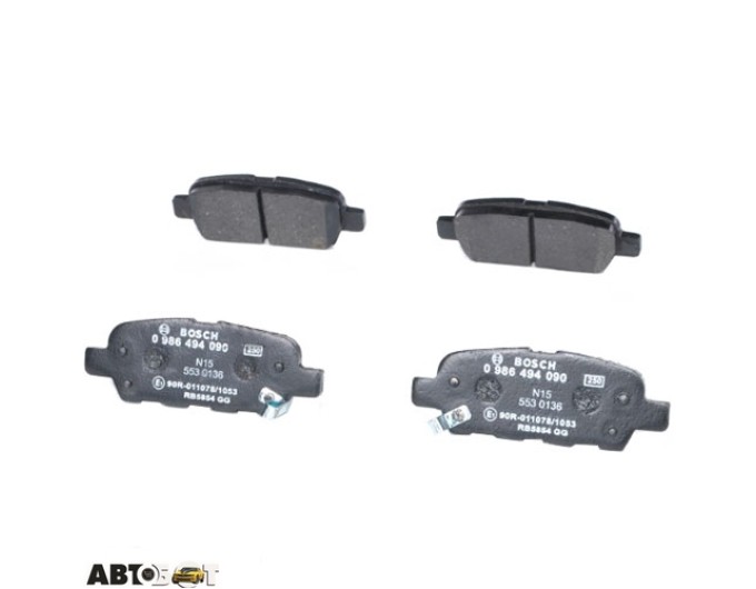 Тормозные колодки Bosch 0 986 494 090, цена: 2 006 грн.