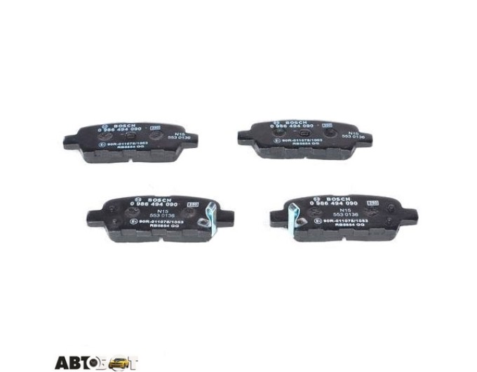 Тормозные колодки Bosch 0 986 494 090, цена: 2 006 грн.