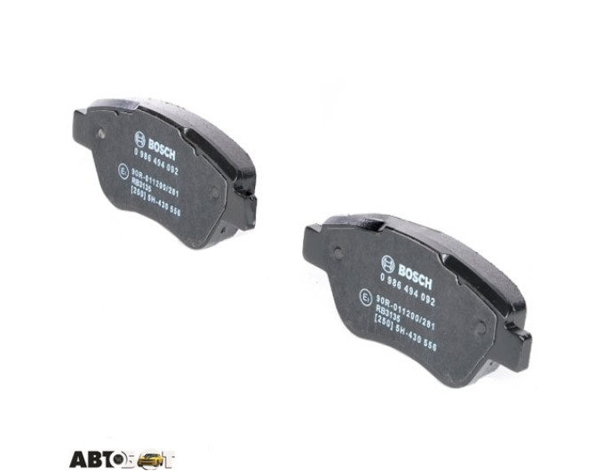 Тормозные колодки Bosch 0 986 494 092, цена: 2 863 грн.