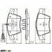 Тормозные колодки Bosch 0 986 494 107, цена: 2 151 грн.