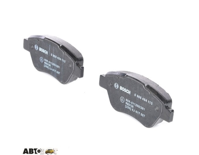 Тормозные колодки Bosch 0 986 494 113, цена: 2 796 грн.