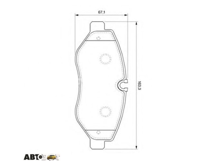 Тормозные колодки Bosch 0 986 494 121, цена: 3 570 грн.