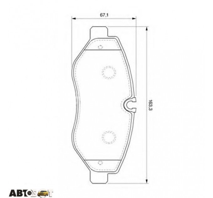 Тормозные колодки Bosch 0 986 494 121, цена: 1 944 грн.