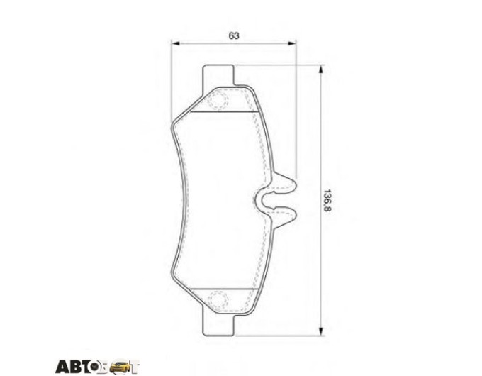 Тормозные колодки Bosch 0 986 494 123, цена: 3 881 грн.