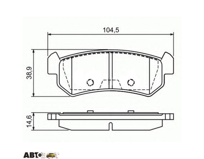 Тормозные колодки Bosch 0 986 494 133, цена: 1 733 грн.