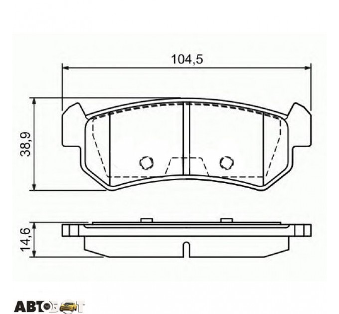 Тормозные колодки Bosch 0 986 494 133, цена: 944 грн.