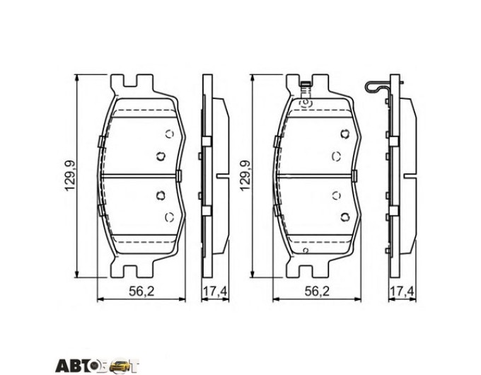 Тормозные колодки Bosch 0 986 494 139, цена: 2 399 грн.