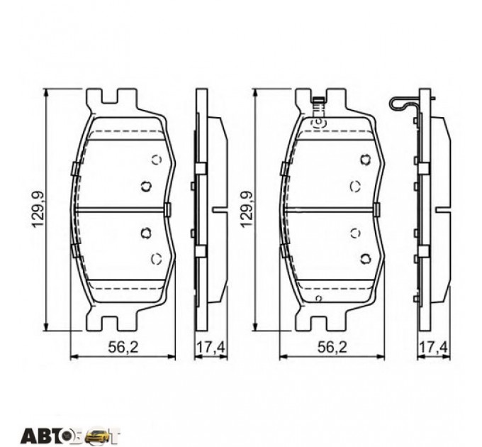 Гальмівні колодки Bosch 0 986 494 139, ціна: 1 306 грн.