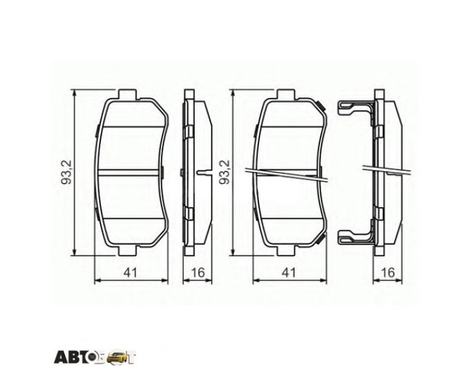 Тормозные колодки Bosch 0 986 494 140, цена: 2 009 грн.