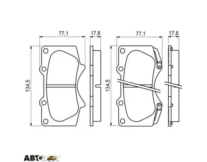 Тормозные колодки Bosch 0 986 494 153, цена: 2 983 грн.