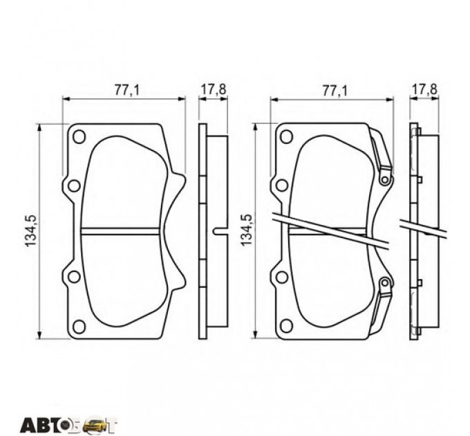 Тормозные колодки Bosch 0 986 494 153, цена: 1 624 грн.