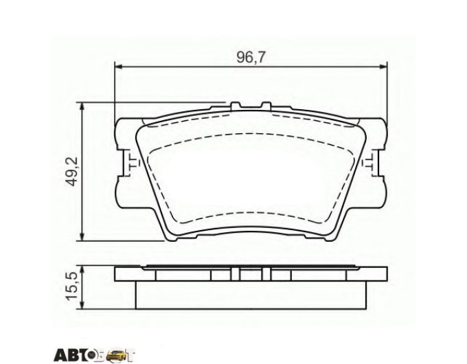 Гальмівні колодки Bosch 0 986 494 154, ціна: 2 033 грн.