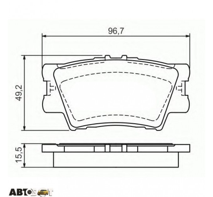 Гальмівні колодки Bosch 0 986 494 154, ціна: 1 107 грн.