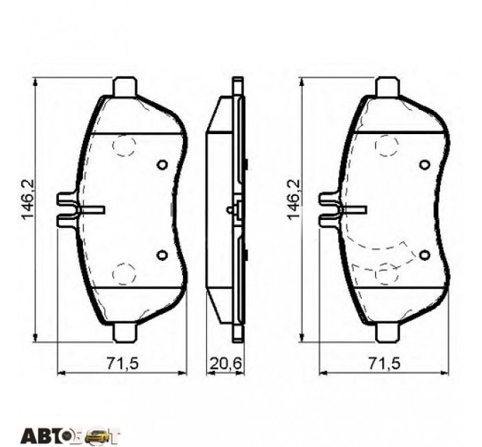 Тормозные колодки Bosch 0 986 494 161, цена: 2 045 грн.