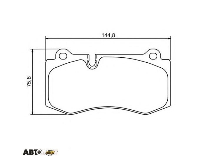 Тормозные колодки Bosch 0 986 494 167, цена: 3 223 грн.